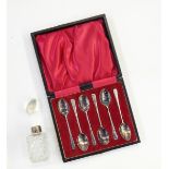 Set of six silver coffee spoons, Sheffield 1927,