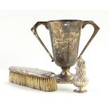 Silver two-handled trophy by Blackmore & Fletcher Limited, London 1929,