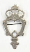 Late 18th century Scottish Provincial silver Luckenbooth brooch, probably by Charles Jamieson,