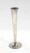 Silver flute vase,