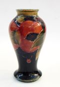 Moorecroft pottery baluster vase,