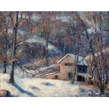 William Samuel Horton (American, 1865-1936)Ê Winter Scene with Houseoil on boardsigned l.r.