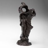 Carl Kauba (Austrian, 1865-1922)Ê Vase with Nude Reliefbronzesigned on backht. 9.25 in.Ê CLICK