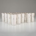 Frank W. Smith Sterling Julep Cups with Brent Family MonogramÊ American, first half 20th century.