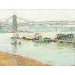 Kate Reno Miller (American, 1874-1929)Ê Glimpse of theÊOhio Riveroil on boardunsignedidentified by