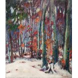 Ernest Alfred Dalton (Canadian, 1887-1963)Ê Early Snowoil on canvassigned l.r.titled on label on