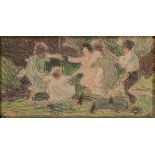 Edward Henry Potthast (American, 1857-1927)Ê Ring Around the Rosycolored pencils on