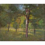 T. C. Steele (American, 1847-1926)Ê In the Woods - Summeroil on canvassigned and dated 20 l.r.titled