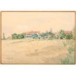 Louis Charles Vogt (American, 1864-1939)Ê College Hill Homewatercolor on papersigned l.l.plaque with