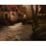 George Ames Aldrich (American, 1872-1941)Ê The Mill by the Streamoil on canvassigned l.l.titled on