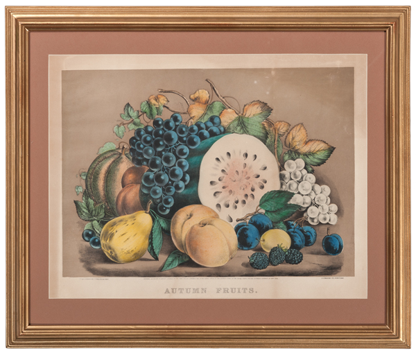 SummerFruitsandAutumnFruitsHand-ColoredLithographsbyCurrierandIvesÊ - Image 2 of 4