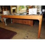 A 20th Century satin birch Alto dining table of rectangular form. 197cm (L) 85cm (w) 73cm (h)