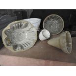 A collection of late C19th and early C20th ceramic jelly moulds, to include a fine Victorian