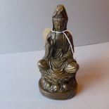 A Chinese bronze seated Buddha.