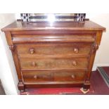 A 19th century mahogany Scottish chest f