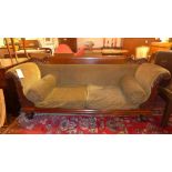 A Victorian mahogany three seater sofa u