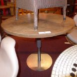 A contemporary oak centre table the circ