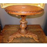 A late 19th early 20th century Sri-Lankan Colonial occasional table,
