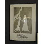 An Elizabeth Frink original etching 'The Squires Tale' 1976 from Canterbury Tales,