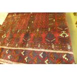 A fine North East Persian Hatchlie rug,
