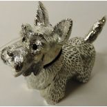 A Christofle Paris Scottie dog in original box 
H 7cm