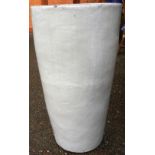 A large pair of modern Celadon ground garden urns of cylindrical form with decorative bamboo