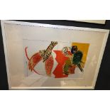Marc Chagall, 'Flying Fish' original lithograph 1966,