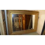 A large 19th century giltwood and gesso wall mirror,