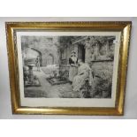 A pair of Edwardian style prints entitled A Birthday Posy in gilt frames
120cm x 125cm