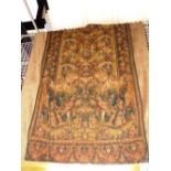 An early 20th century wall hanging tapestry of a 17th century Flemish design depicting figures in a