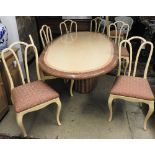 A 20th century French Art Deco style dining table,