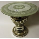 A small circular 20th century Venetian style table of typical style  45cm x 46cm