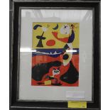 Joan Miro, 'L'Ete (summer)', original lithograph & pochoir 1938,