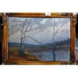 COLLECTED 16/2/2016

H.P. Smits, late 19th Century, oil on board in gilt frame, Impressionist view.