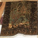 A very fine Persian part silk Qum rug,