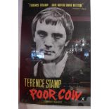 An original vintage 1967 Poor Cow half sheet film poster with Terrence Stamp 50 x 76cm glazed and