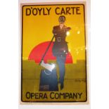 An original vintage 1920s The Yeomen of The Guard opera  poster 50 x 76cm glazed and framed