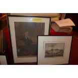 An etching of a bust of William Harney together with a similar bust of Edward Jenner MD,