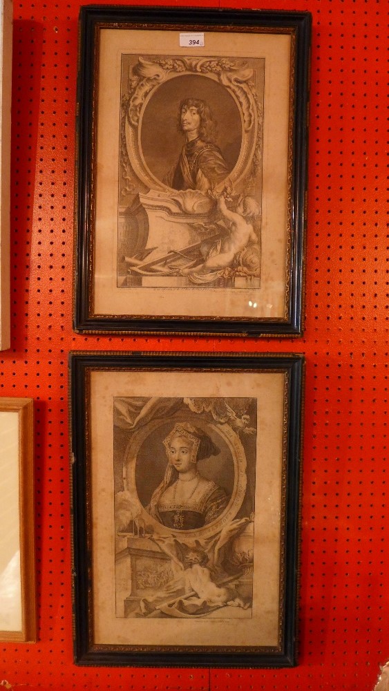 Two early 18th century portrait engravings, one of Algernoon Percy, Earl of Northumberland, - Image 3 of 3