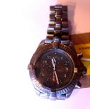 A Breitling style gentlemans wristwatch