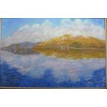 Sylvia Molloy, an oil on canvas South African landscape titled 'Mirror Image', signed and framed.