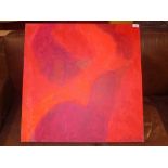 A contemporary unframed oil on canvas by Ian Heath titled 'Red Hot', signed
