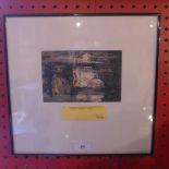 A glazed and framed John Piper lithograp