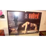 A framed poster for Mike Leigh's 'Naked'.