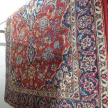 A fine central Persian Kashan rug, the r