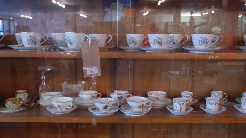 A Berlin porcelain teaset and a collecti