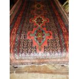 An extremely fine North West Persian Senneh runner 290 x 85cm with repeating stylised pole motifs