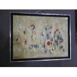 Middleton (Modern British) abstract oil on canvas signed lower left 60 x 81cm