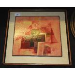 Clark Hutton (1898-1966) oil on board, Diversion, initialled, framed,