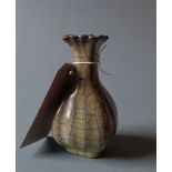A Chinese crackle glazed vase,